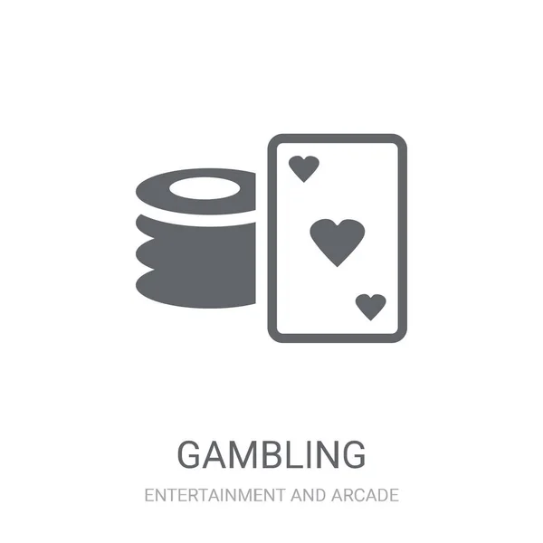Icono Juego Concepto Logo Trendy Gambling Sobre Fondo Blanco Colección — Archivo Imágenes Vectoriales