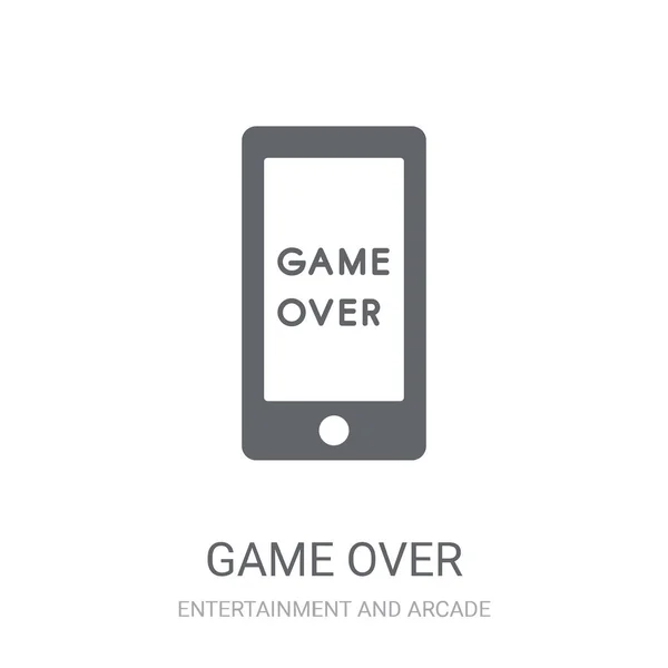 Game Icon Trendy Game Logo Concept White Background Entertainment Arcade — Stock Vector