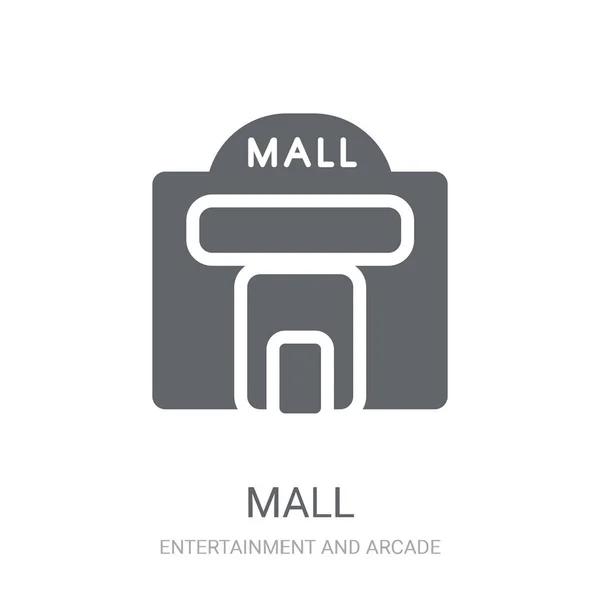 Ikona Centrum Handlowego Koncepcja Logo Mall Modny Białym Tle Kolekcji — Wektor stockowy