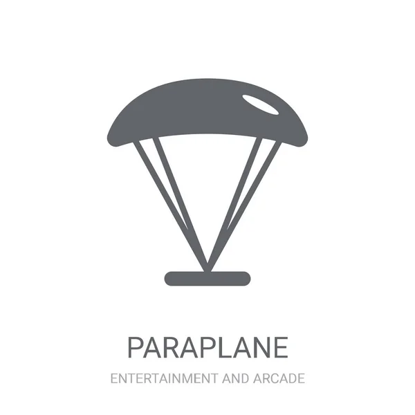 Icono Paraplano Moderno Concepto Logo Paraplane Sobre Fondo Blanco Colección — Archivo Imágenes Vectoriales
