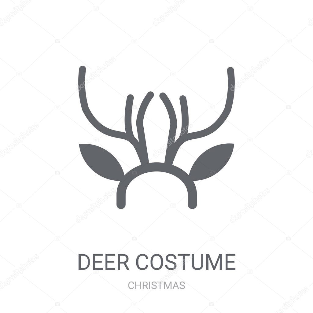Deer Costume icon. Trendy Deer Costume logo concept on white background from Christmas collection. Suitable for use on web apps, mobile apps and print media.