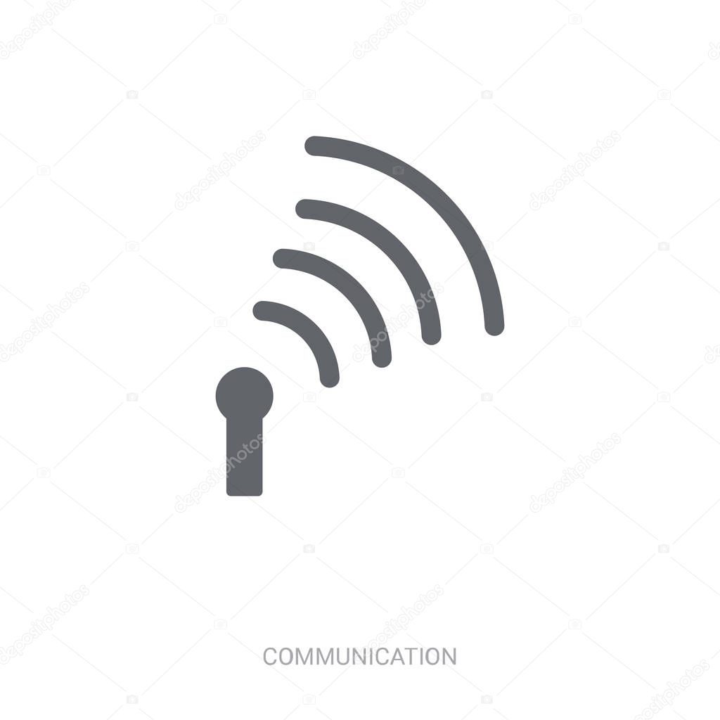 Signal icon. Trendy Signal logo concept on white background from Communication collection. Suitable for use on web apps, mobile apps and print media.