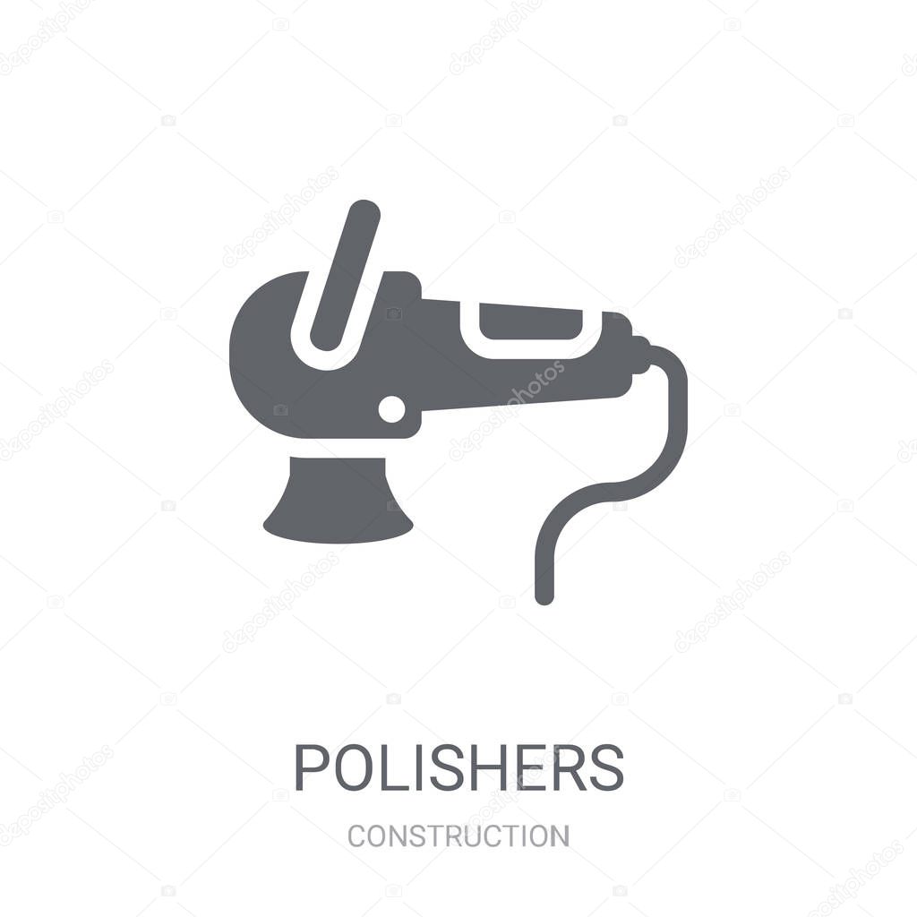 Polishers icon. Trendy Polishers logo concept on white background from Construction collection. Suitable for use on web apps, mobile apps and print media.