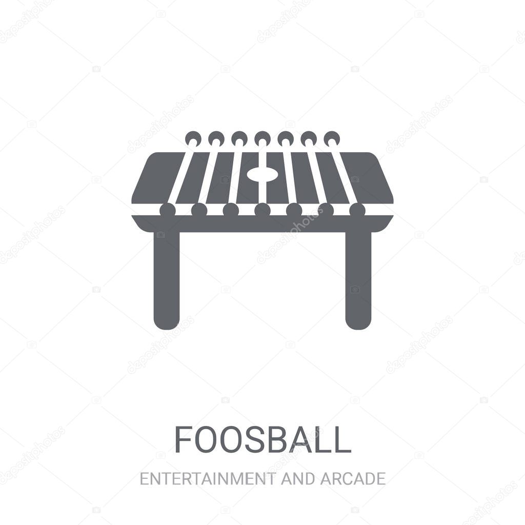 Foosball icon. Trendy Foosball logo concept on white background from Entertainment and Arcade collection. Suitable for use on web apps, mobile apps and print media.