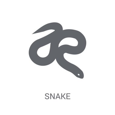 Snake icon. Trendy Snake logo concept on white background from animals collection. Suitable for use on web apps, mobile apps and print media. clipart