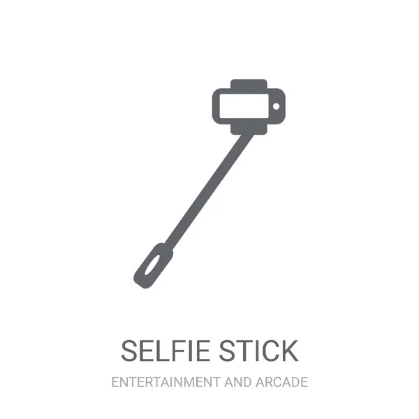 Selfie Stick Icon Trendy Selfie Stick Logo Concept White Background — Stock Vector