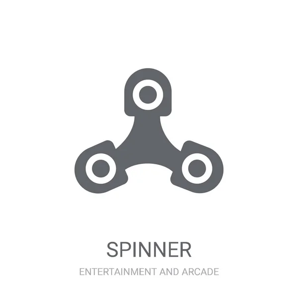 Spinner Icon Trendy Spinner Logo Concept White Background Entertainment Arcade — Stock Vector