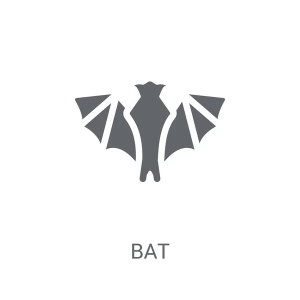 Vleermuis Pictogram Trendy Bat Logo Concept Witte Achtergrond Uit Dieren — Stockvector