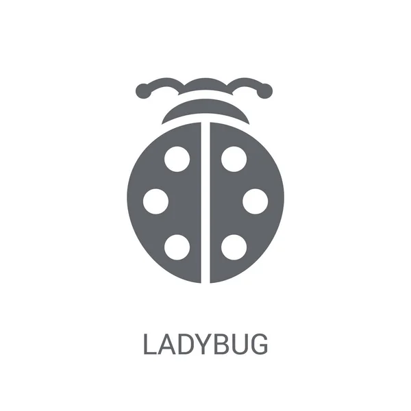 Ladybug Icon Trendy Ladybug Logo Concept White Background Animals Collection — Stock Vector