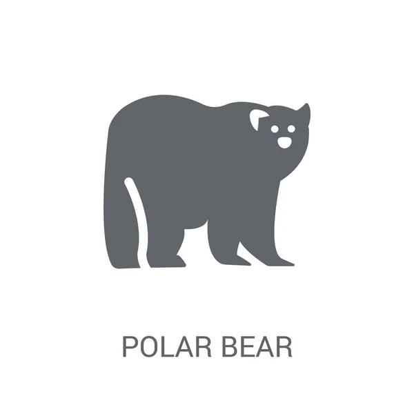 Icona Dell Orso Polare Trendy Concetto Logo Orso Polare Sfondo — Vettoriale Stock