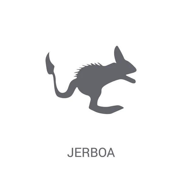 Jerboa Icon Trendy Jerboa Logo Concept White Background Animals Collection — Stock Vector