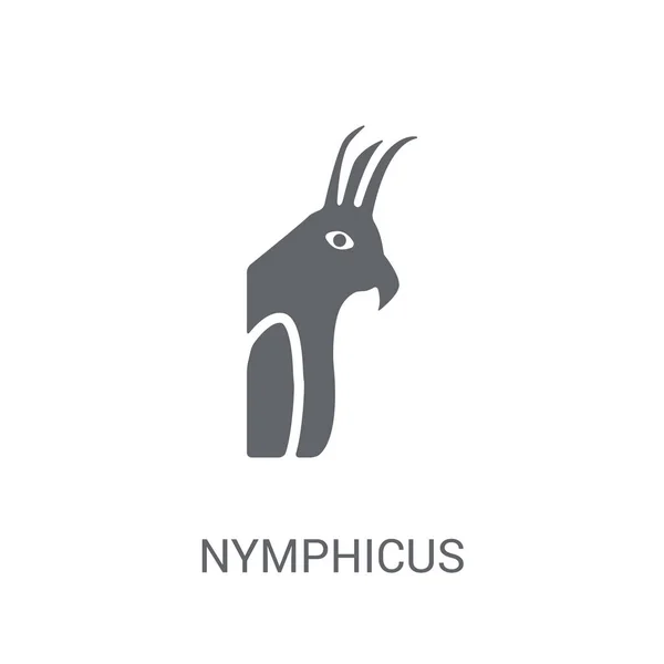 Nymphicus Hollandicus Icono Concepto Moderno Del Logotipo Nymphicus Hollandicus Sobre — Vector de stock