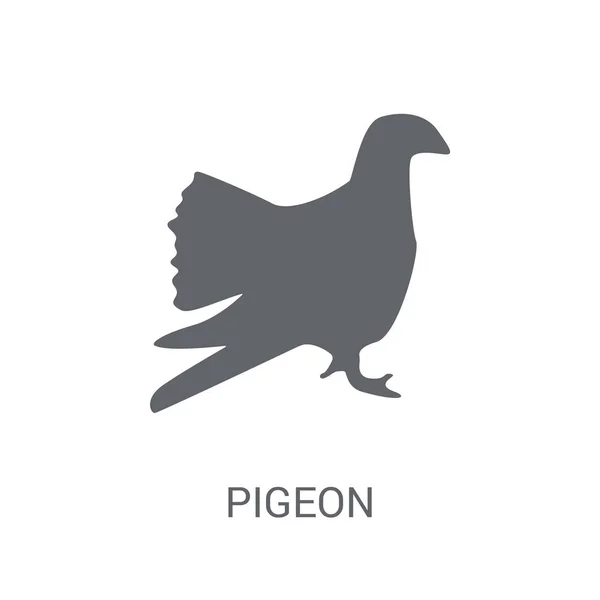 Icône Pigeon Concept Logo Pigeon Tendance Sur Fond Blanc Collection — Image vectorielle