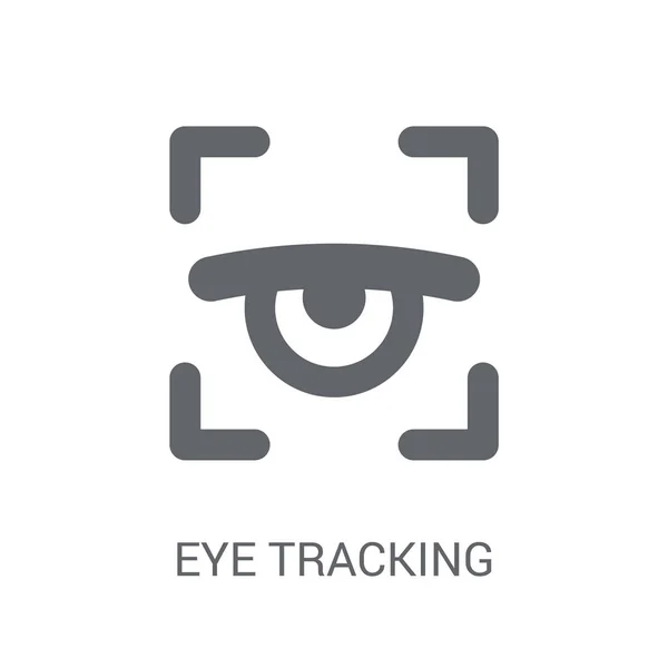 Eye Tracking Ikonra Trendi Eye Tracking Logo Fogalom Fehér Háttér — Stock Vector