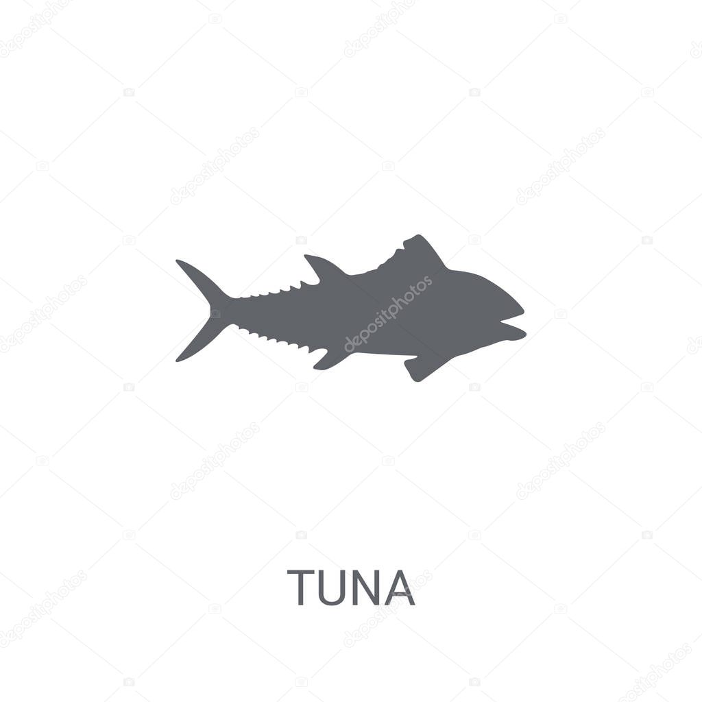 Tuna icon. Trendy Tuna logo concept on white background from animals collection. Suitable for use on web apps, mobile apps and print media.