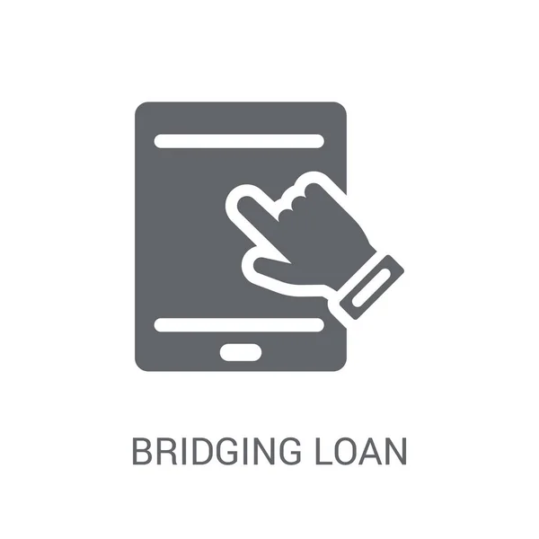 Bridging Loan Icon Trendy Bridging Loan Logo Concept White Background — Stock Vector