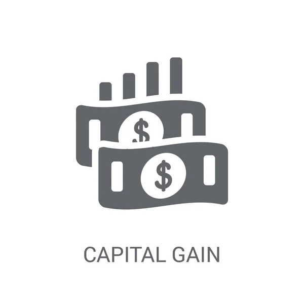 Icône Gain Capital Trendy Concept Logo Gain Capital Sur Fond — Image vectorielle