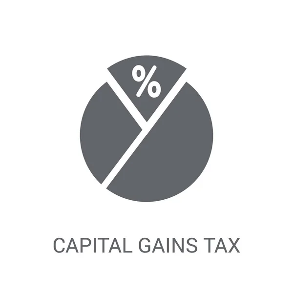 Icono Impuesto Sobre Ganancias Capital Concepto Logotipo Del Impuesto Sobre — Archivo Imágenes Vectoriales