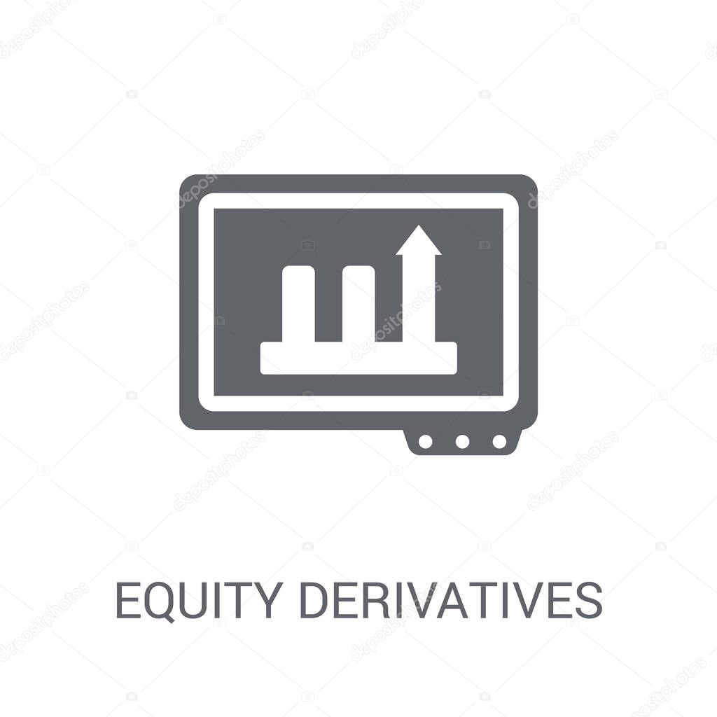 Equity derivatives icon. Trendy Equity derivatives logo concept on white background from business collection. Suitable for use on web apps, mobile apps and print media.