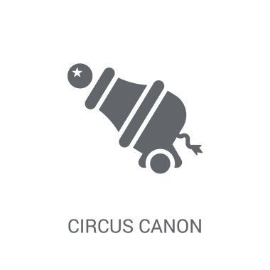 Sirk Canon simgesi. Trendy sirk Canon logosu kavramı sirk koleksiyonundan beyaz arka plan üzerinde. Web uygulamaları, mobil uygulamalar ve basılı medya kullanım için uygundur..