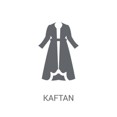 Kaftan simgesi. Trendy Kaftan logo kavramı kıyafetler koleksiyonundan beyaz arka plan üzerinde. Web uygulamaları, mobil uygulamalar ve basılı medya kullanım için uygundur..