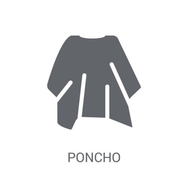 Panço simgesi. Modaya uygun panço logo kavramı kıyafetler koleksiyonundan beyaz arka plan üzerinde. Web uygulamaları, mobil uygulamalar ve basılı medya kullanım için uygundur..