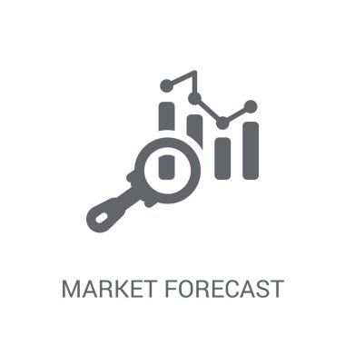 Pazar simge tahmin. Trendy Pazar logo kavramı Cryptocurrency ekonomi ve finans Collection beyaz arka plan üzerinde tahmin. Web uygulamaları, mobil uygulamalar ve basılı medya kullanım için uygundur..