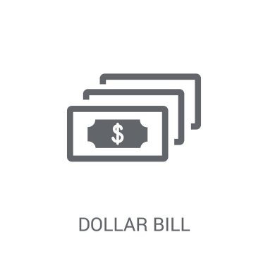 Doları bill simgesi. Trendy doları bill logo kavramı e-ticaret ve ödeme koleksiyonundan beyaz arka plan üzerinde. Web uygulamaları, mobil uygulamalar ve basılı medya kullanım için uygundur..