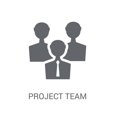 proje takım simgesi. Trendy projenin takım logo kavramı genel koleksiyonundan beyaz arka plan üzerinde. Web uygulamaları, mobil uygulamalar ve basılı medya kullanım için uygundur..