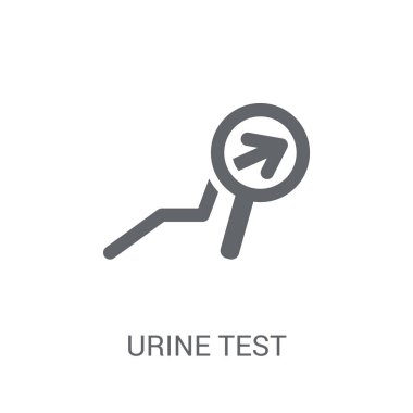 idrar testi simgesi. Trendy idrar testi logo kavramı genel koleksiyonundan beyaz arka plan üzerinde. Web uygulamaları, mobil uygulamalar ve basılı medya kullanım için uygundur..