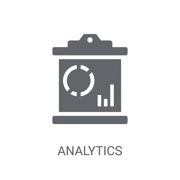Ícone Análise Trendy Analytics Logo Concept White Background Business Analytics — Vetor de Stock