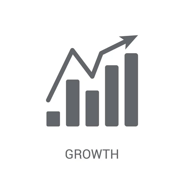 Ikona Růst Moderní Koncept Loga Růst Bílém Pozadí Kolekce Firmy — Stockový vektor