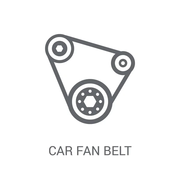 Auto Fan Gürtel Ikone Trendiges Auto Fan Gürtel Logo Konzept — Stockvektor