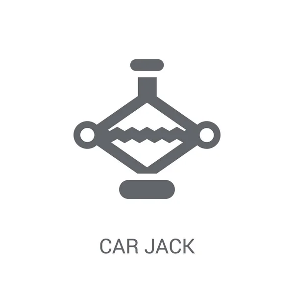 Car Jack Icon Trendy Car Jack Logo Concept White Background — Stock Vector