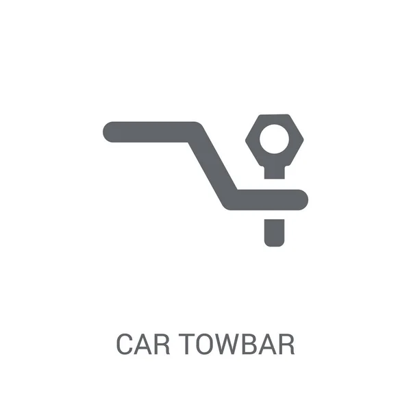 Araba Towbar Simgesi Trendy Araba Towbar Logo Kavramı Araba Parçaları — Stok Vektör