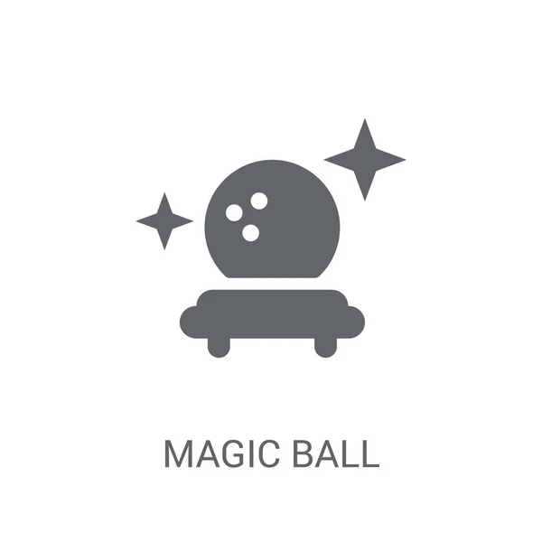 Magická Koule Ikona Módní Magic Ball Logo Koncepci Bílém Pozadí — Stockový vektor