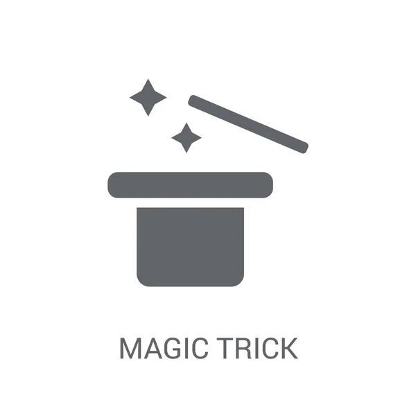 Kouzelnický Trik Ikona Moderní Magie Trik Logo Koncept Bílém Pozadí — Stockový vektor