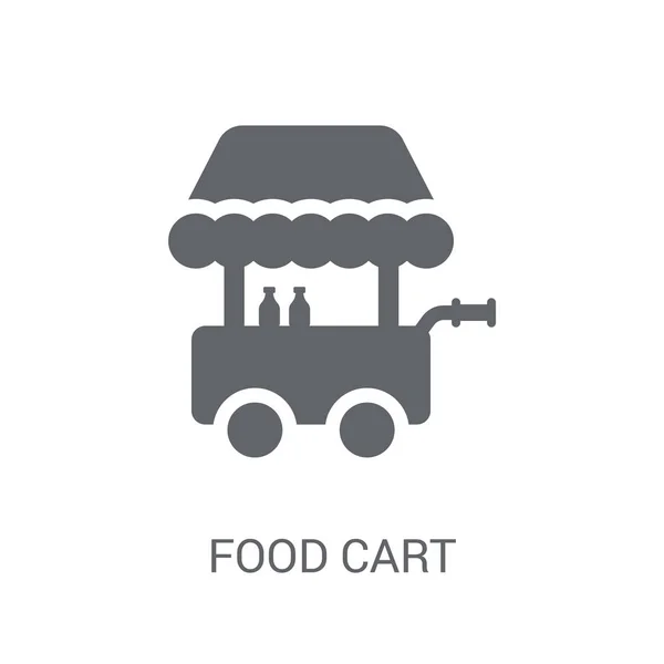Піктограма Кошика Їжі Концепція Логотипу Модного Кошика Їжі Білому Тлі — стоковий вектор
