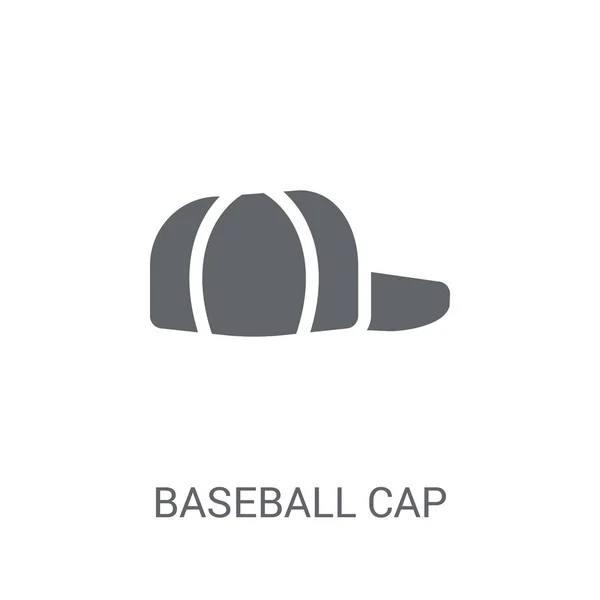 Baseballkappe Trendiges Baseballkappen Logo Konzept Auf Weißem Hintergrund Aus Der — Stockvektor