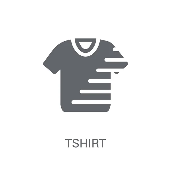 Tshirt Icon Trendy Tshirt Logo Concept White Background Clothes Collection — Stock Vector