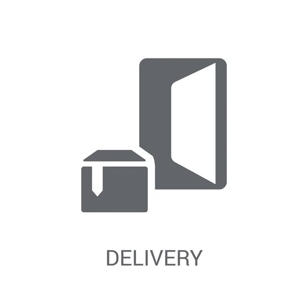 Icône Livraison Trendy Delivery Logo Concept Sur Fond Blanc Collection — Image vectorielle