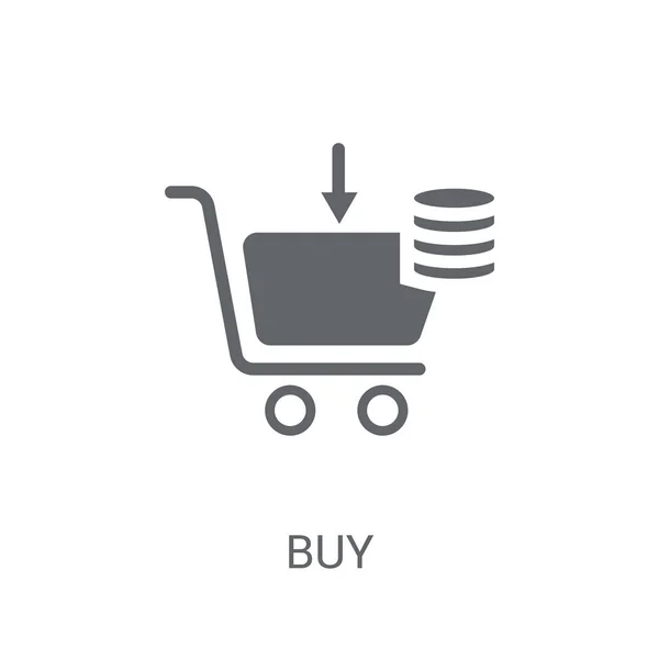 Acheter Icône Trendy Buy Logo Concept Sur Fond Blanc Commerce — Image vectorielle