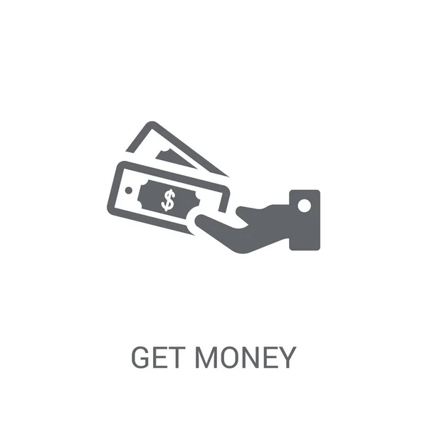 Consigue Icono Del Dinero Trendy Obtén Concepto Logo Dinero Sobre — Vector de stock