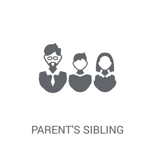 Geschwister Ikone Der Eltern Trendiges Eltern Geschwister Logo Konzept Auf — Stockvektor