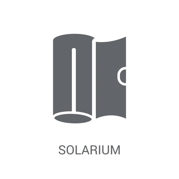 Solarium Pictogram Trendy Solarium Logo Concept Witte Achtergrond Uit Algemene — Stockvector