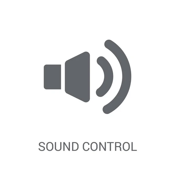 声音控制图标 时尚的声音控制标志概念上的白色背景从一般收藏 适用于 Web 移动应用和打印媒体 — 图库矢量图片