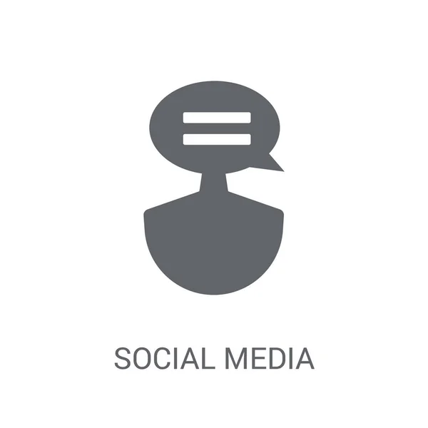 Icono Especialista Redes Sociales Concepto Logo Especializado Redes Sociales Moda — Vector de stock