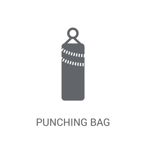 Punching Bag Icon Trendy Punching Bag Logo Concept White Background — Stock Vector