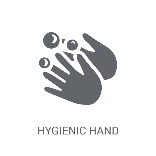 Гигиеническая Иконка Руки Концепция Логотипа Trendy Hygienic Рук Белом Фоне — стоковый вектор