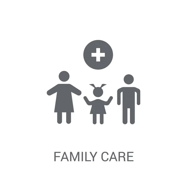 Ícone Family Care Conceito Logotipo Trendy Family Care Fundo Branco —  Vetores de Stock